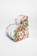 Diary Heart Shape || White Base Green Red Petals Design || 7x8 || Saras Aajeevika