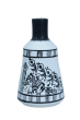 Handcrafted | Flower Vase | SHG Product | Uttar Pradesh | Terracotta Pottery | Black Pottery | Worli Art | Fine Clay | White 7