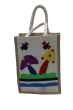 Mushroom Delight Jute Lunch Bag|Jute Bags|Women Bags|Cream Bag|Stylish Jute Bag